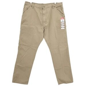 Wrangler Men's Rugged Work Style Relaxed Tan Carpenter Pants 40x32 Heritage NWT